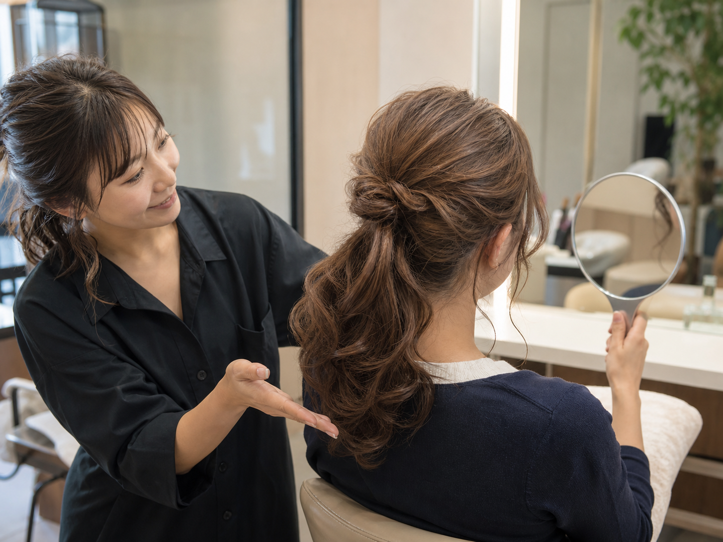 心を込めたヘアセット接客