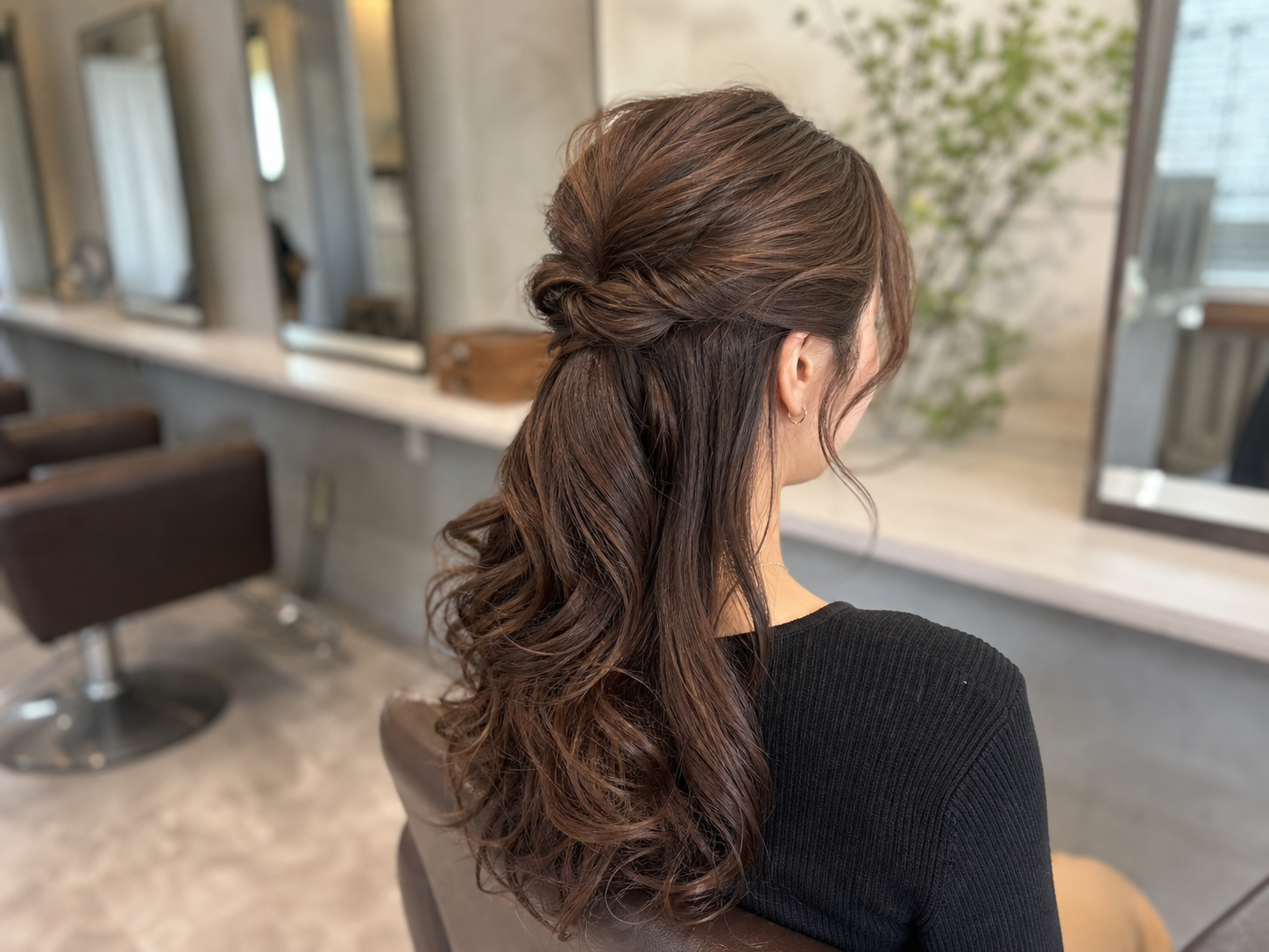 上品なヘアセットスタイル